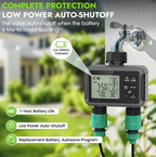 Dual-Zone Sprinkler Water Timer with Smart Scheduling & LCD Display
