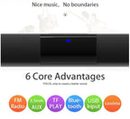 Wireless Bluetooth Soundbar Stereo Speaker System with FM & USB – CineWave