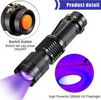 UV-LED flashlight – Ultraviolet light for stain detection and pet urine detection