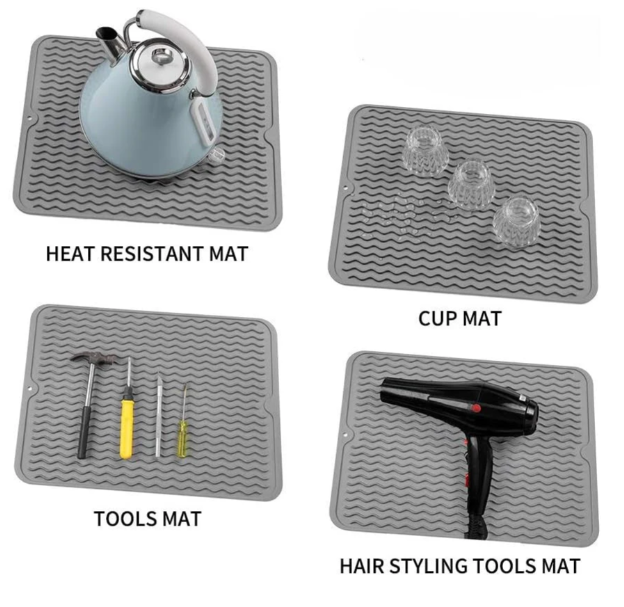 Sustainable Silicone Drip Mat - Universally usable and heat-resistant