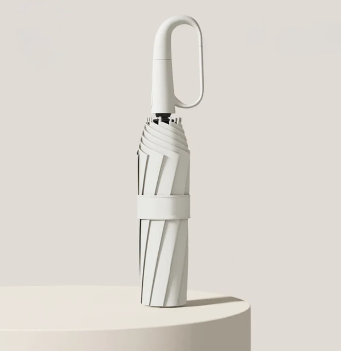 Stormproof umbrella with reflective edge