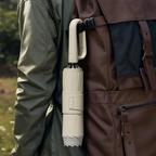 Stormproof umbrella with reflective edge