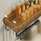 Modern Gray Kitchen Shelf