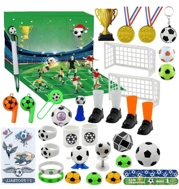 MatchBox – Advent Calendar for Boys and Girls with Stadium Building Set