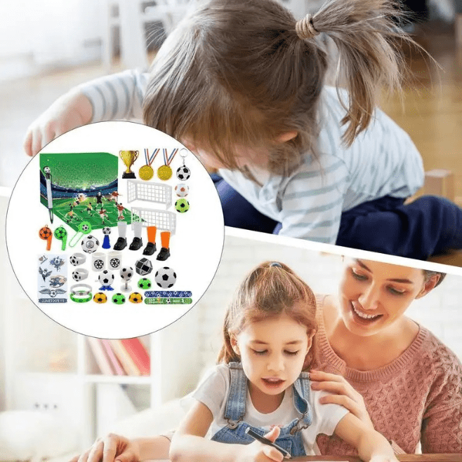 MatchBox – Advent Calendar for Boys and Girls with Stadium Building Set