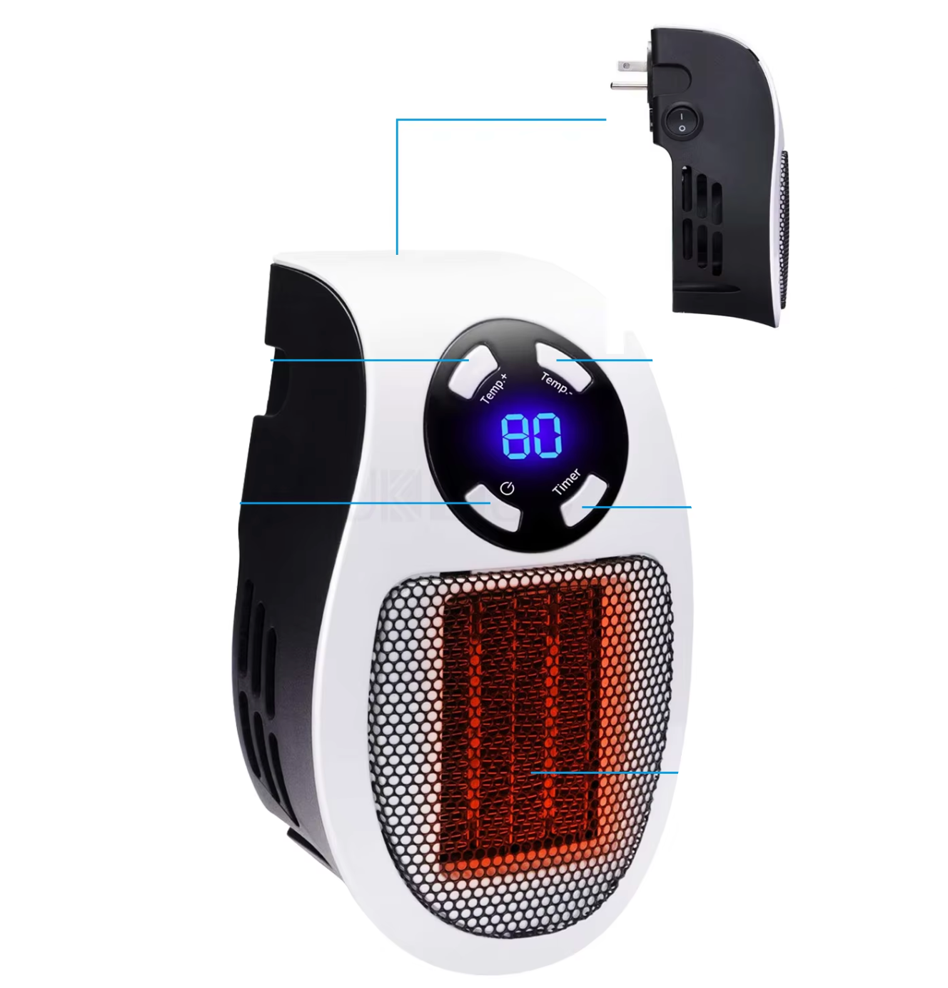 Elegant | Portable Electric Heater – Compact – Efficient – Quiet