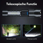 High Performance Military Flashlight with 5000 Lumens