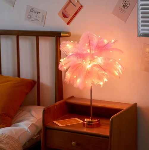 Feather lamp