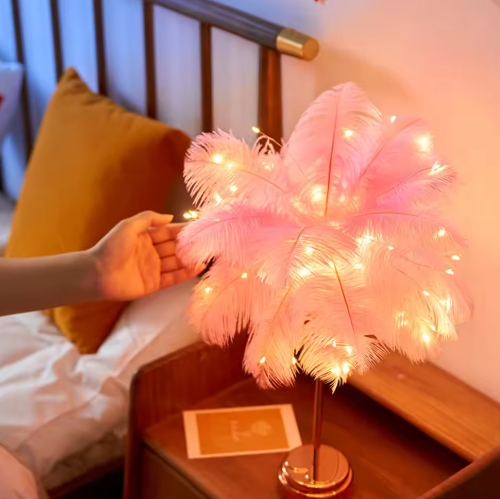 Feather lamp