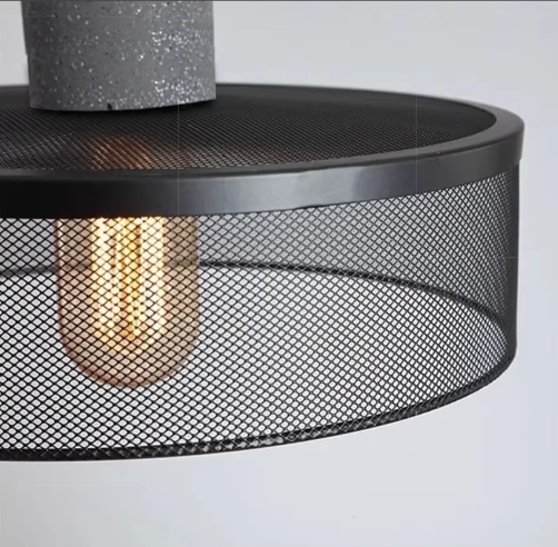 Betono_C | Industrial LED pendant light – Concrete & Iron