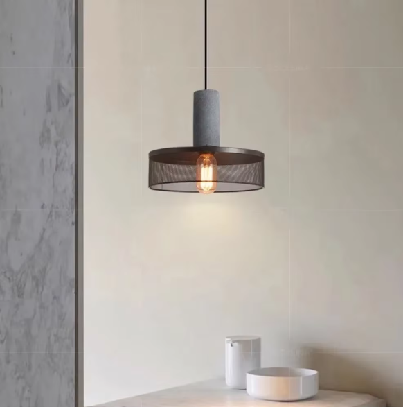 Betono_C | Industrial LED pendant light – Concrete & Iron