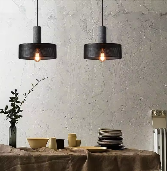 Betono_C | Industrial LED pendant light – Concrete & Iron