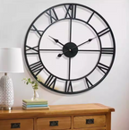 ClassicTime | Quartz Wall Clock – 3D Design with Roman Numerals