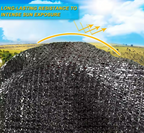 Black shade cloth sunblock mesh cover