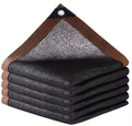 Black shade cloth sunblock mesh cover