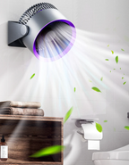 Luna Wall and Desktop Fan – Wireless Whisper-Quiet USB-C Fan with 3 Speeds