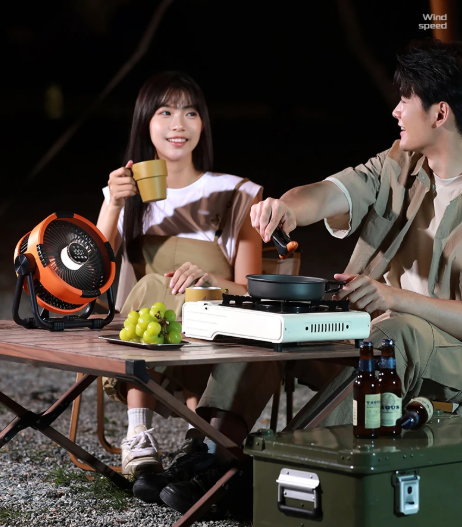 Riley 3-in-1 Camping Fan with LED and Power Bank – 20,000mAh Outdoor Fan with Hook & Remote Control