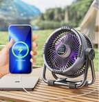 Riley 3-in-1 Camping Fan with LED and Power Bank – 20,000mAh Outdoor Fan with Hook & Remote Control