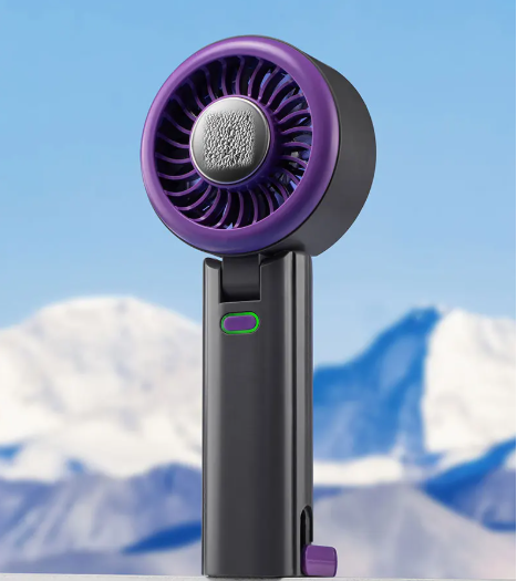 Skye Mini Fan with Cooling Plate – Portable Fan with 100 Speeds and Adjustable Breeze