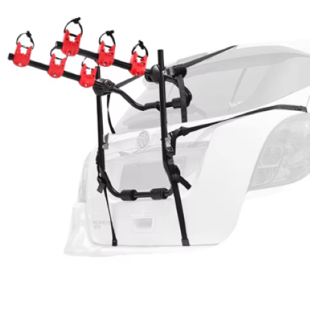 3-Bike Trunk Mount Bicycle Rack for Sedans, Hatchbacks, Minivans, and SUVs