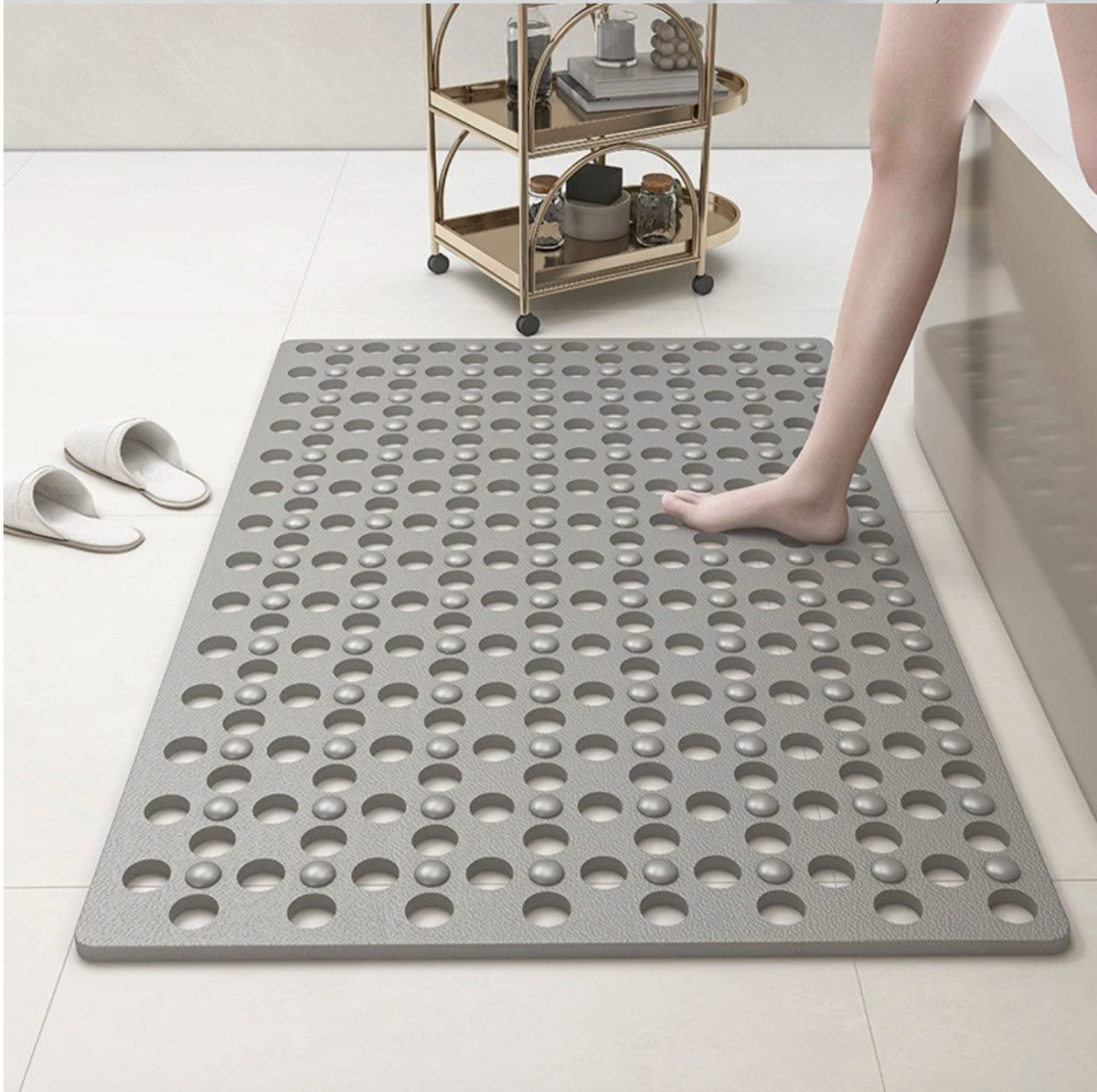 HydroSafe Square Non-Slip Shower Mat