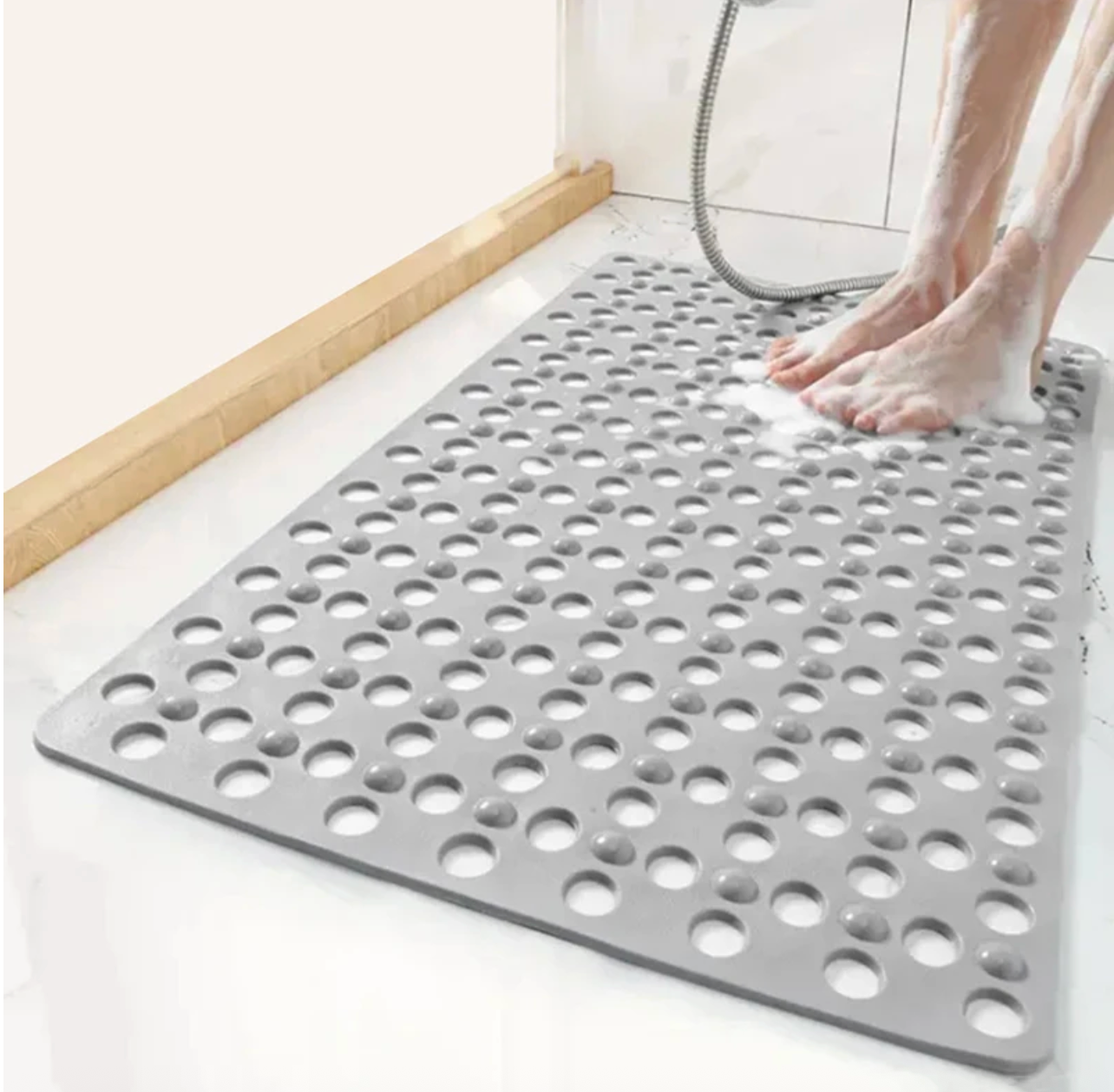 HydroSafe Square Non-Slip Shower Mat