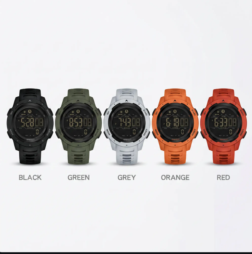 Waterproof Military Pedometer Digital Watch
