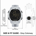 Waterproof Military Pedometer Digital Watch