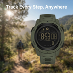 Waterproof Military Pedometer Digital Watch