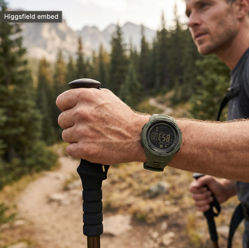 Waterproof Military Pedometer Digital Watch
