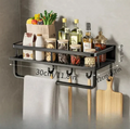 Modern Gray Kitchen Shelf