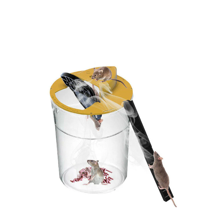 Self-closing mouse trap with automatic reset