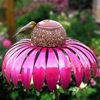 Floral Bird Feeding Station for Garden & Patio