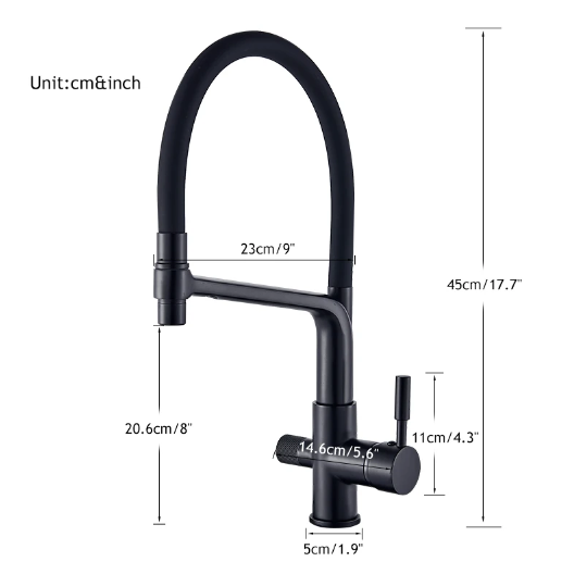 Double Outlet Drinking Water Faucet Filtered Kitchen Faucets