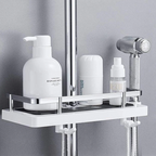 Space-saving shower shelf