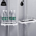 Space-saving shower shelf