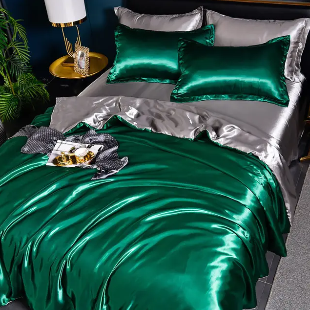 Premium Solid Satin Bedding