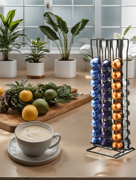 Stylish Standing Holder for Coffee Capsules – Space-saving and Modern