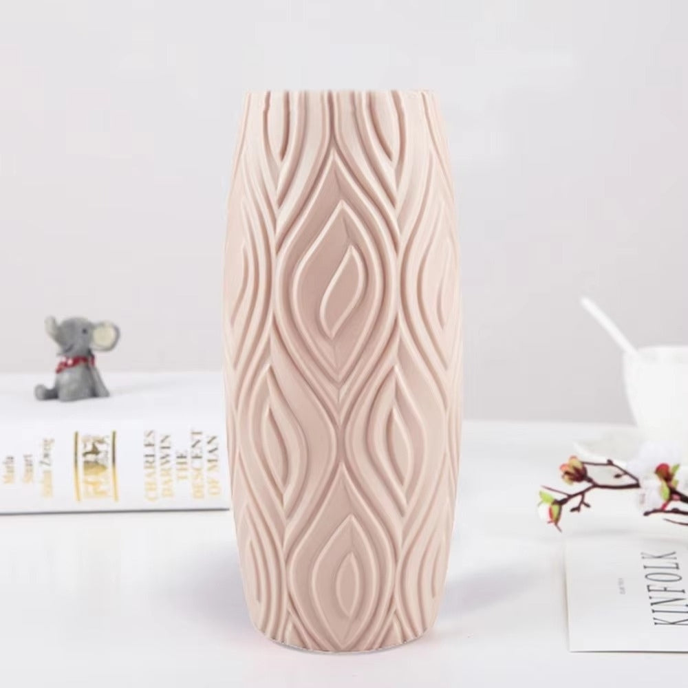 Sculpted Textured Leaf Vase