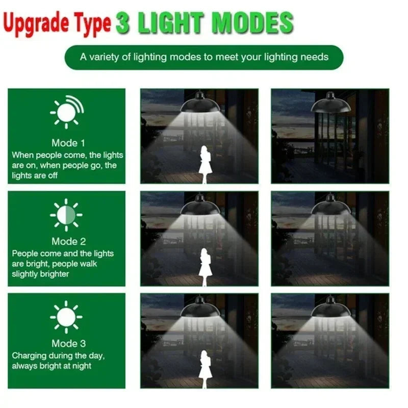 Solivara Solar Chandelier | With Sensor & Remote Control | IP65 | Warm/Cold White | 10h Runtime