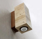 Modern Natural LED Wall Lamp made of Travertine