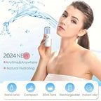 Mistiva Facial Steamer | Nano Mist & USB | Cordless | 30 ml Tank