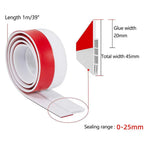 SilentSeal door draft stopper under door seal | Cold, noise & draft protection | Self-adhesive door bottom seal interior & exterior