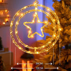 LED Christmas Ring Light LumiRing | USB-powered | 8 Light Modes | Warm White & Colorful | Decoration for Christmas & Celebrations