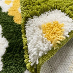 Moss Flower Tufted Round Rug