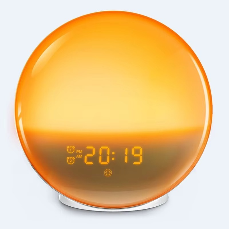 Sunrise Simulation Wake-Up Alarm Clock with Night Light & FM Radio