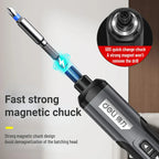 Mini Cordless Rechargeable Electrical Screwdriver Drill Tool Set with Drill Bits