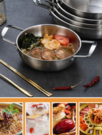 GastroPan – Stainless Steel Sauce & Paella Pan with Handle