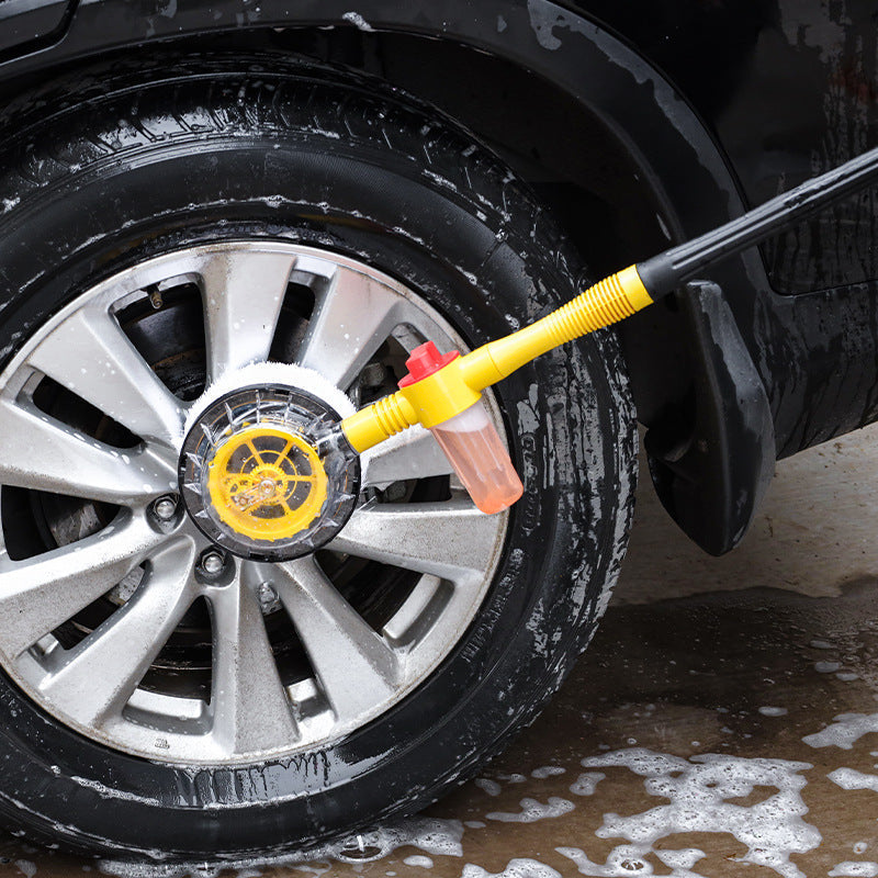 TurboBrush 360 Car Wash Brush – Rotating Brush with Soap Dispenser & Extension Pole