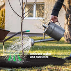 Weed fleece tree disk – Breathable root protection mat for garden and plants